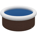 Aufblasbarer Pool, für 5 Personen, schneller Aufbau, robustes Material, braun, Ø300 x 76H cm