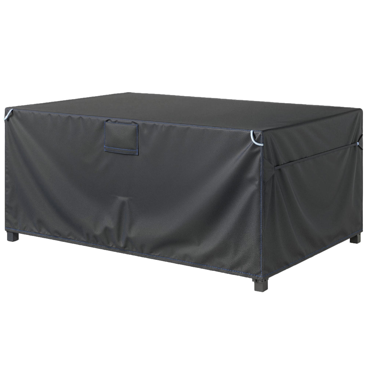 Schutzhülle für Gartenmöbel Winterfest Wasserdicht Winddicht Anti-UV Abdeckplane 420D Oxford Gewebe 180x120x74cm Schwarz