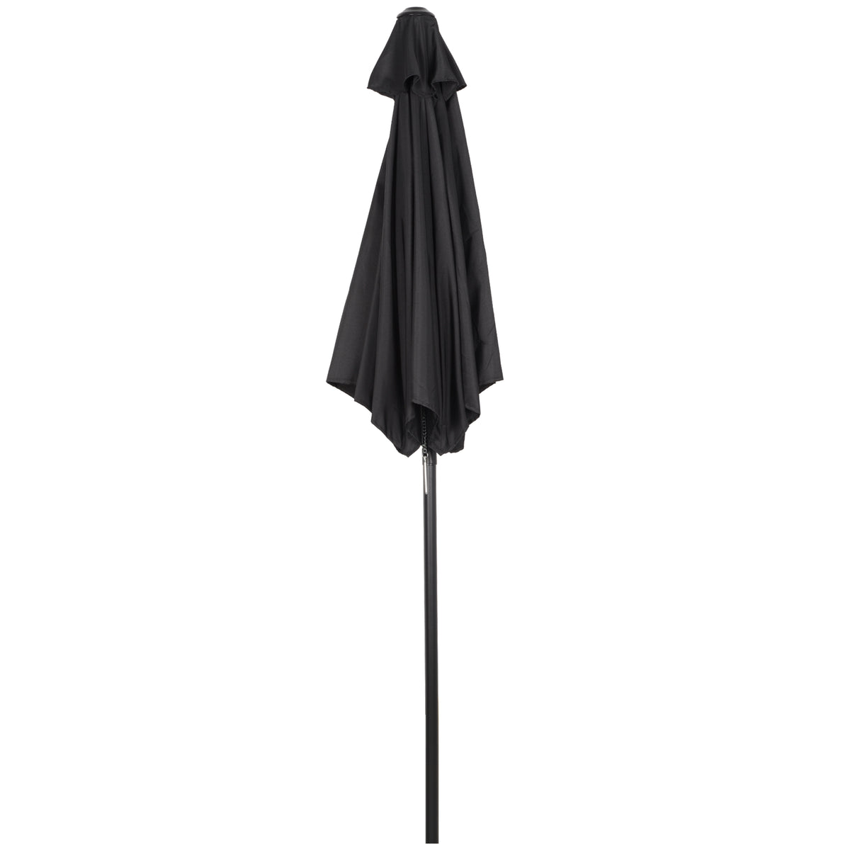 Sonnenschirm ?196 cm, sechseckig Balkonschirm f¨¹r Strand Balkon Garten, Schwarz