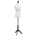 Mannequin-Torso, Kleiderpuppe, Schaufensterpuppe, Schaumstoff, Holz, Metall, Weiß