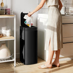 50L Sensor Bin, Automatic Kitchen Bin, Manual Override, Battery Operated, Inner-Bucket-Free, for Kitchen, Bedroom, Black