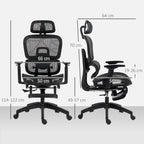 Multi-Adjustable Mesh Office Chair - Black
