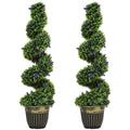 Set of Two 115cm Artificial Lavender Trees