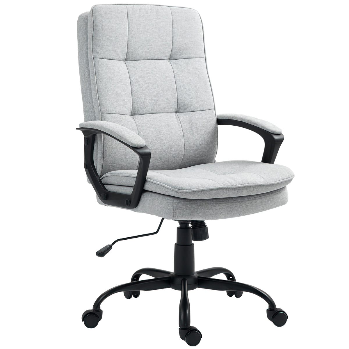 B¨¹rostuhl, Schreibtischstuhl, Kippfunktion, h?henverstellbar, bis 120 kg, Grau