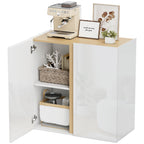 Kommode, Sideboard mit Soft-Close-T¨¹ren, anpassbares Regal, f¨¹r Wohnzimmer, K¨¹che, Esszimmer, Wei?