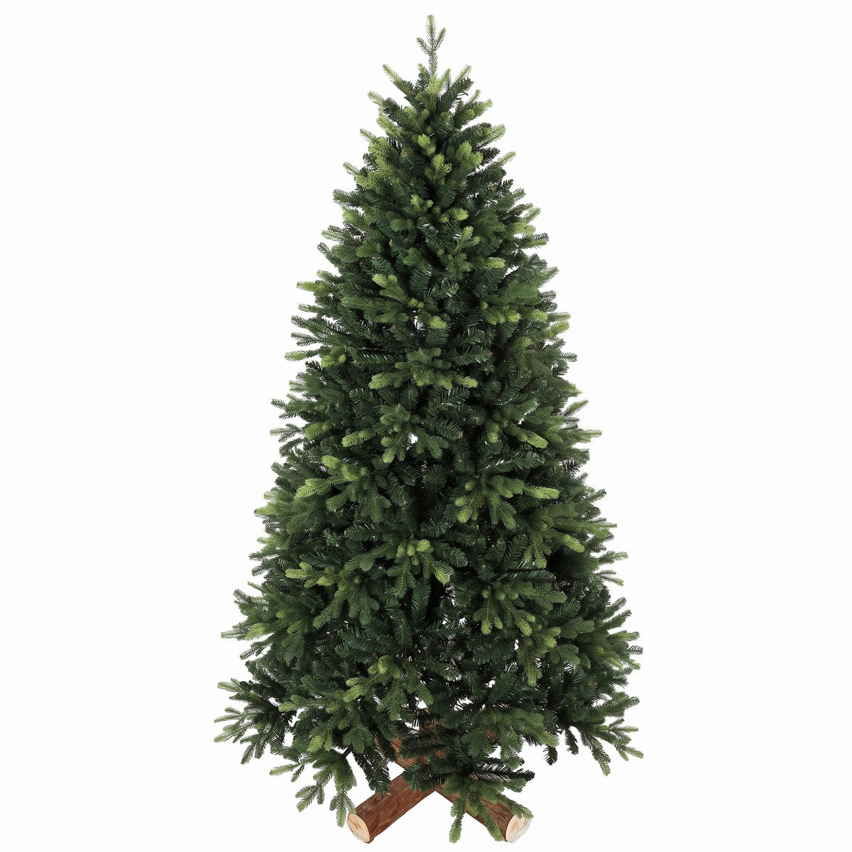 Artificial Christmas Tree, Hinged Xmas Tree with 2419 PE & PVC Branch Tips, 6ft, Green