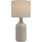 Tischlampe Tischleuchte Vintage Keramiksockel Sandfarben+Beige