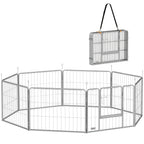 Haustiergehege, Hundezaun, Haustierspielplatz, flexibel anpassbar, rostfreier Stahl