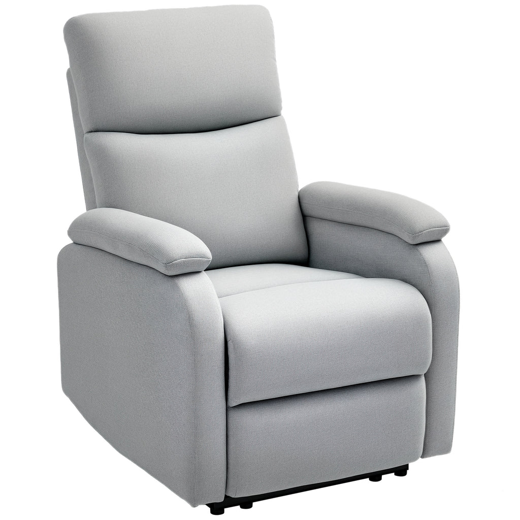 Recliner-Sessel, Entspannungssessel mit verstellbarer R¨¹ckenlehne, Fu?st¨¹tze, Polstersessel f¨¹r Wohnzimmer, Grau