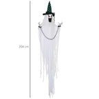 6'6" Hanging Prisoner Ghost Halloween Animatronic, with Glowing Eyes