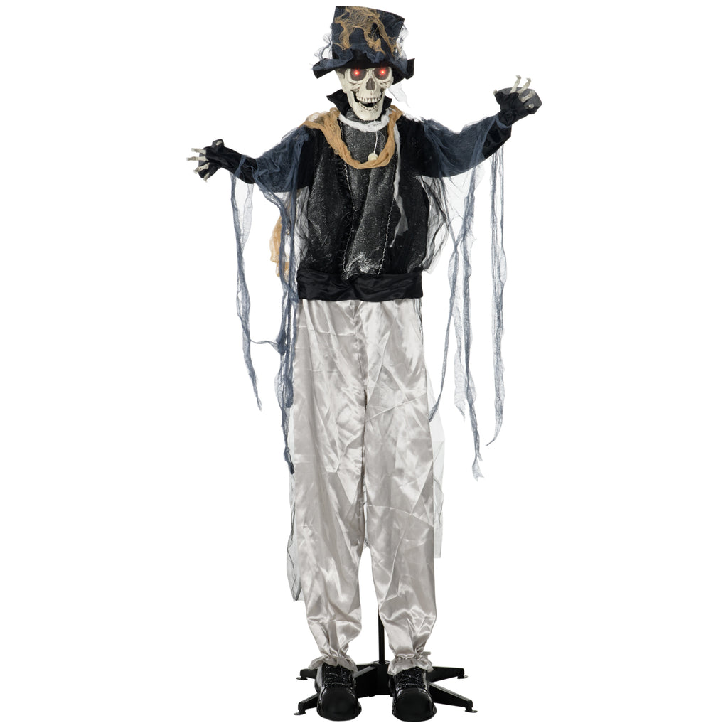 Halloween-Geist, Halloween-Dekoration, Soundfunktion, mit Bewegungssensor und LED-Lichtern, 101 cm x 64 cm x 178 cm