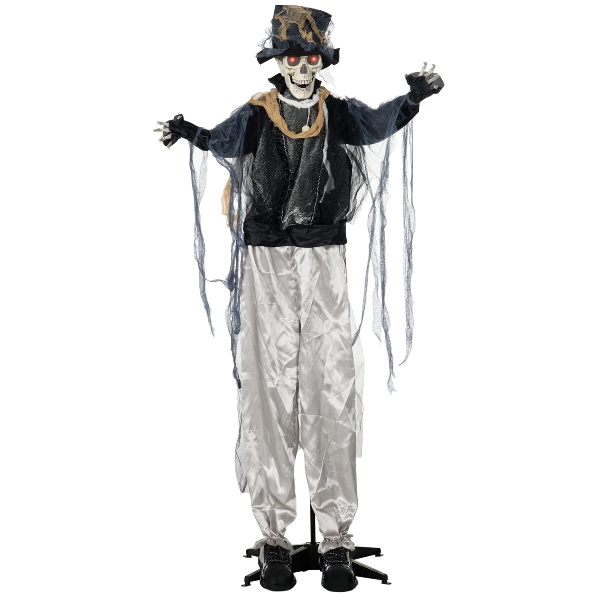 Halloween-Geist, Halloween-Dekoration, Soundfunktion, mit Bewegungssensor und LED-Lichtern, 101 cm x 64 cm x 178 cm
