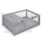 Tortoise House, Small Reptile Wooden House, with Mesh Roofs, Side Panels, for Turtles, Lizards, Geckos and Snakes