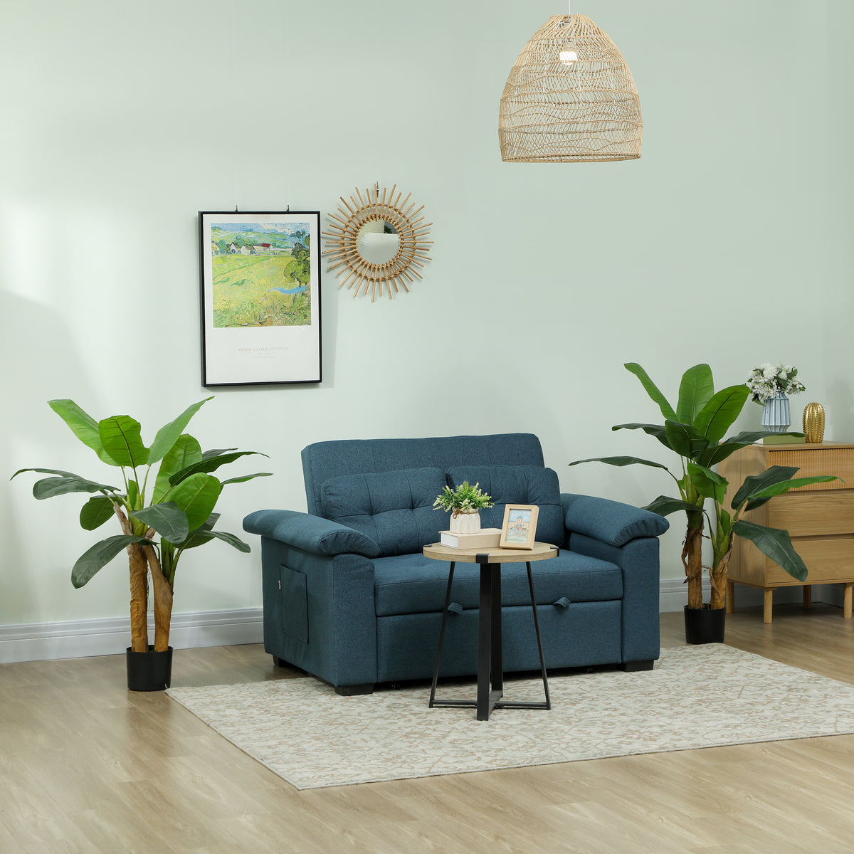 Kunstpflanze, k¨¹nstlicher Baum, 2er-Set, nat¨¹rlicher Look, Kunststoff, Topf, Gr¨¹n