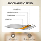 Wandspiegel, 76,2 x 101,6 cm, Dekorativer Hängespiegel, einfache Montage, inkl. Schrauben