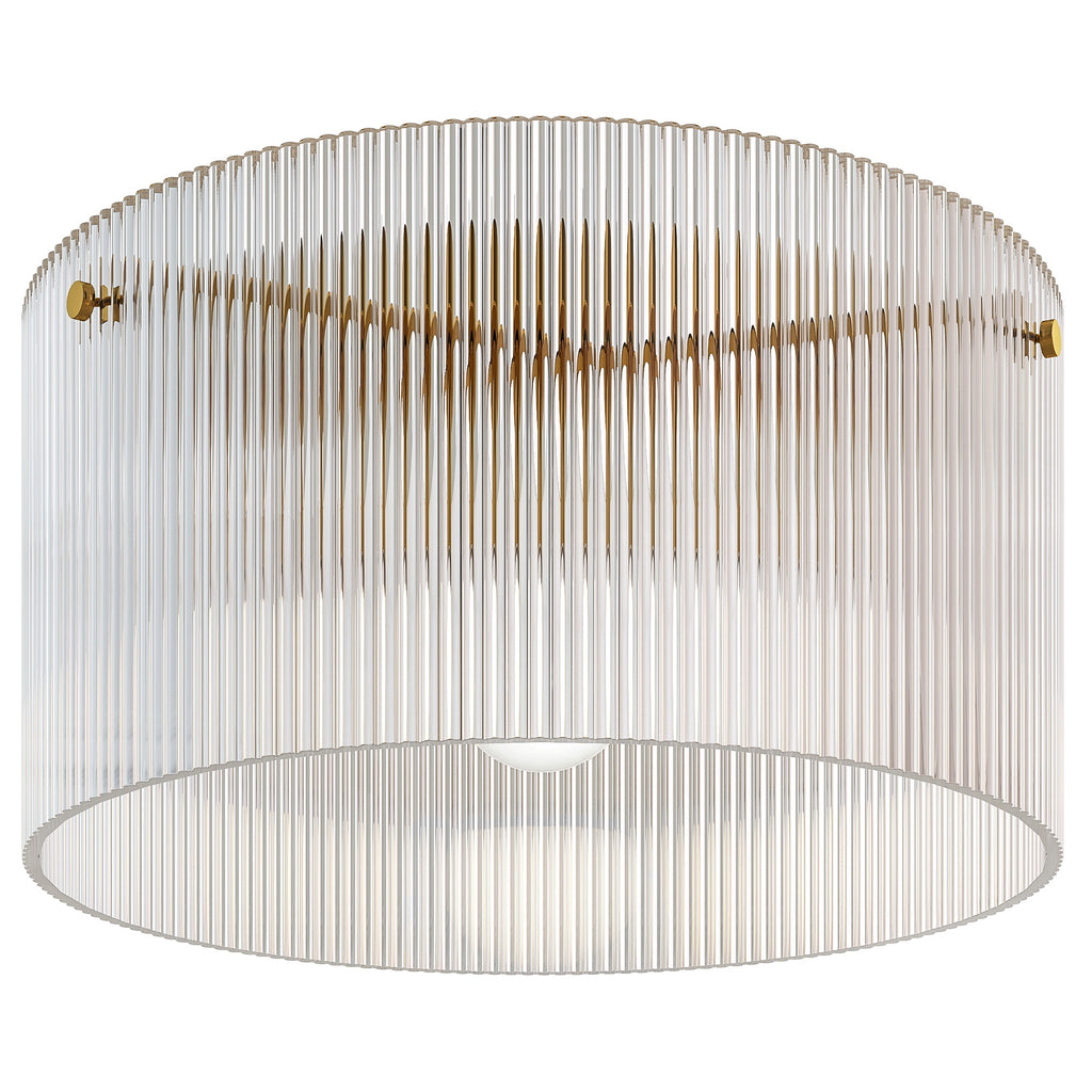 Deckenlampe mit Acryllampenschirm, Metall, Halogen- und LED-kompatibel