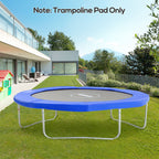 8ft Trampoline Pad, Φ244cm Trampoline Accessories Surround Pad Thick Foam Pads Padding Replacement Spare, Blue