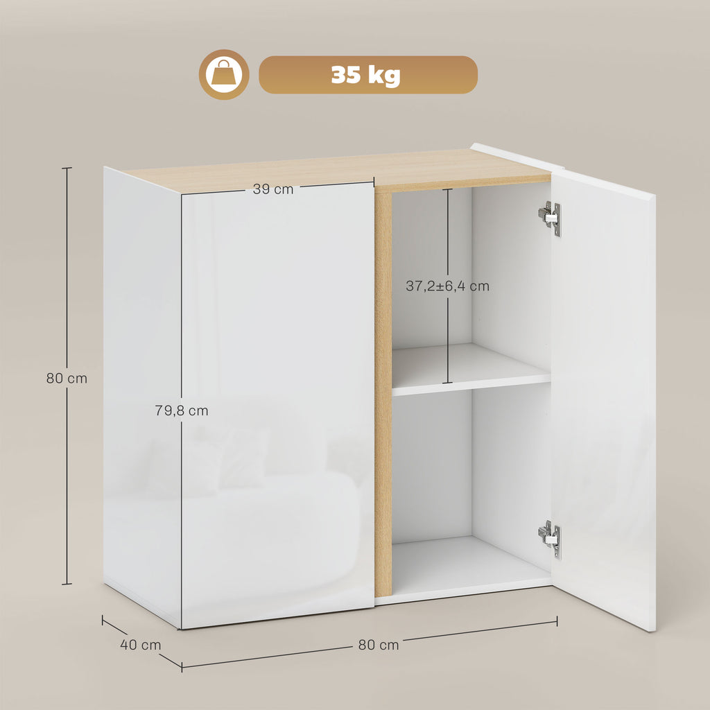Kommode, Sideboard mit Soft-Close-T¨¹ren, anpassbares Regal, f¨¹r Wohnzimmer, K¨¹che, Esszimmer, Wei?