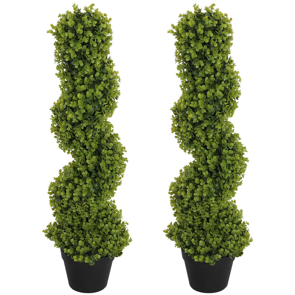 2er-Set Dekorative Pflanze, Kunstpflanzen in T?pfen, K¨¹nstliche Pflanzen f¨¹r Zuhause, Indoor, Outdoor, 90 cm, Gr¨¹n