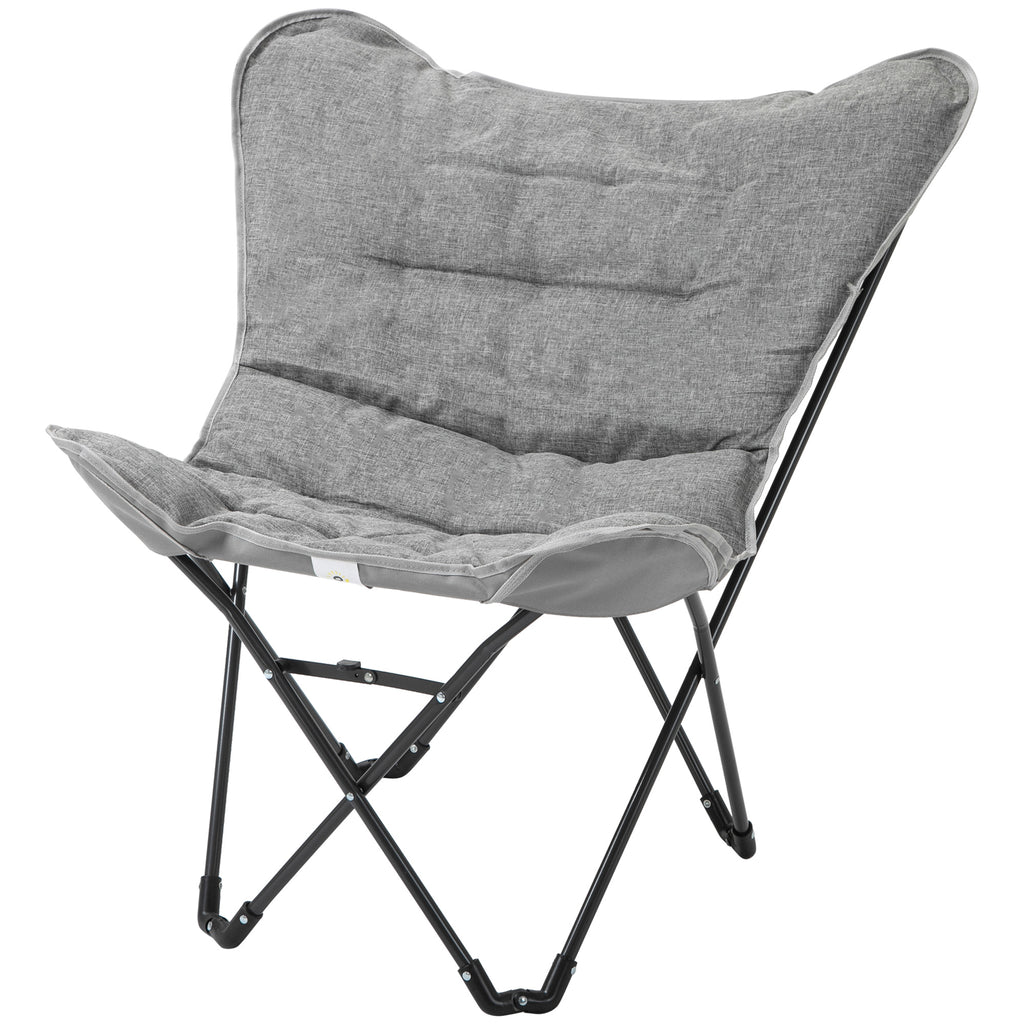  Faltstuhl faltbar Campingstuhl gepolstert Outdoor Klappstuhl bis 120kg belastbar robust Angelstuhl Gartenstuhl für Garten Camping Strand