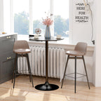 Bartisch Stehtisch, Tisch für 2 Personen, 70 x 70 x 102 cm, Schwarz