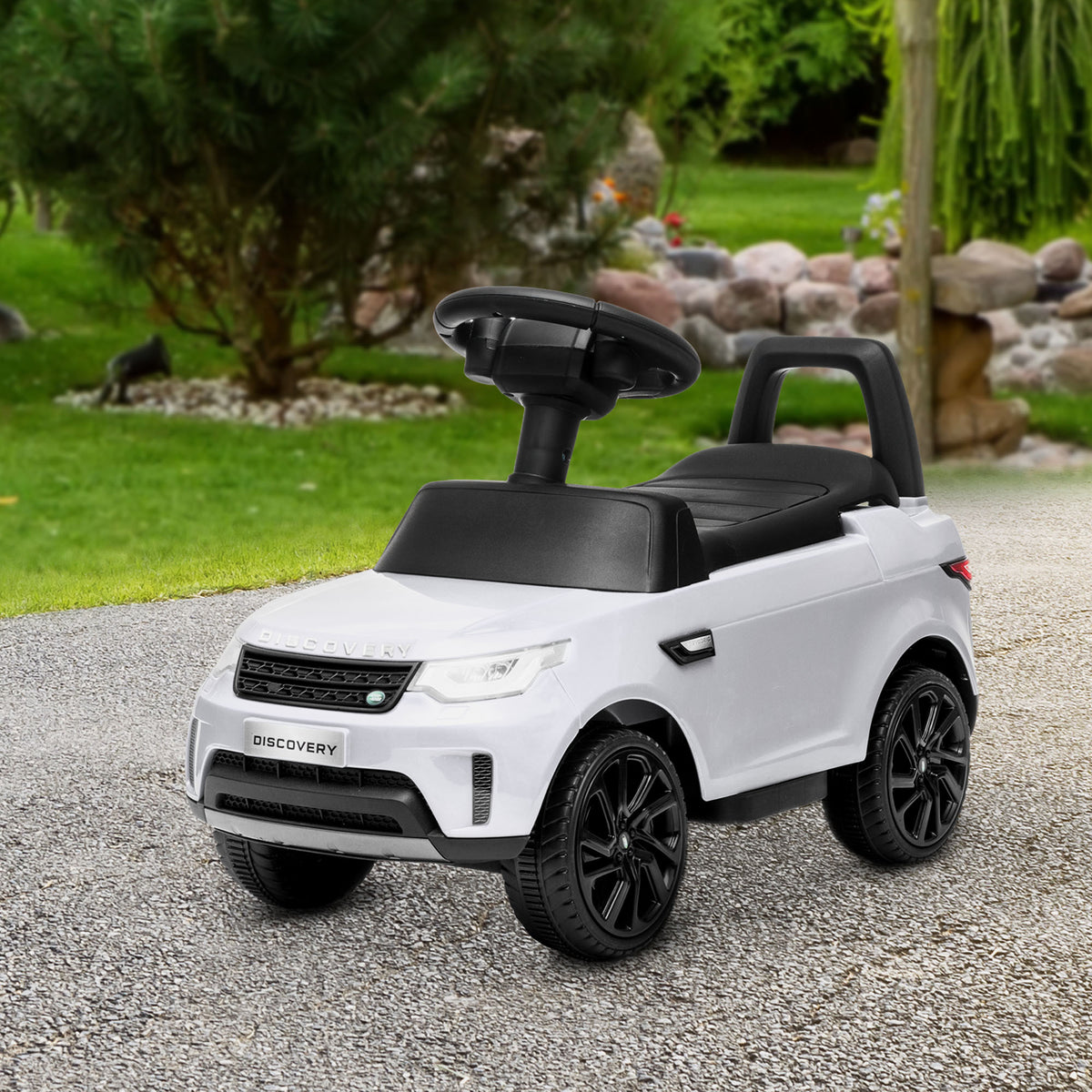 Elektro Kinderauto 6V, Land Rover, Fahr-/Schiebemodus, Scheinwerfer, Musik, Wei?