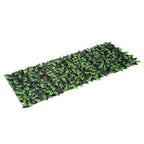 Artificial Leaf Hedge Screen Privacy Fence Panel for Garden Outdoor Indoor Decor 3M x 1M Light Green and Dark Green