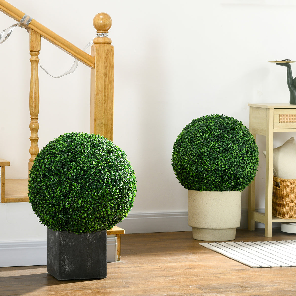 2er-Set Buchsbaumkugel, K¨¹nstliche Pflanzen, Zimmerpflanze mit UV-Schutz, Deko-Pflanze, f¨¹r Indoor, Outdoor, Gr¨¹n