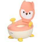 Baby Potty Training Toilet with Splash Guard, Anti-Tip Feet, Side Handles, Easy to Clean