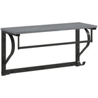 Wandmontierter Kleiderst?nder, Kleiderhaken, 5 Haken, oberes Fach, vielseitig, Grau
