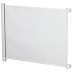 Retractable Stair Gate, Dog Pet Barrier, for Doorway, Staircase, Hallway - White