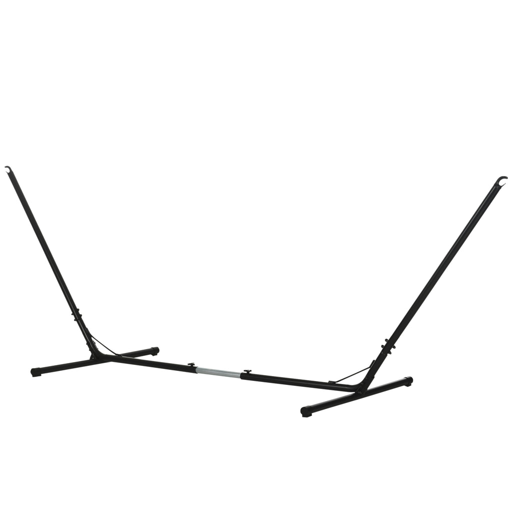 3.1–3.8m Adjustable Universal Hammock Stand Metal Frame Garden Camping Picnic Outdoor Patio Replacement – Stand Only