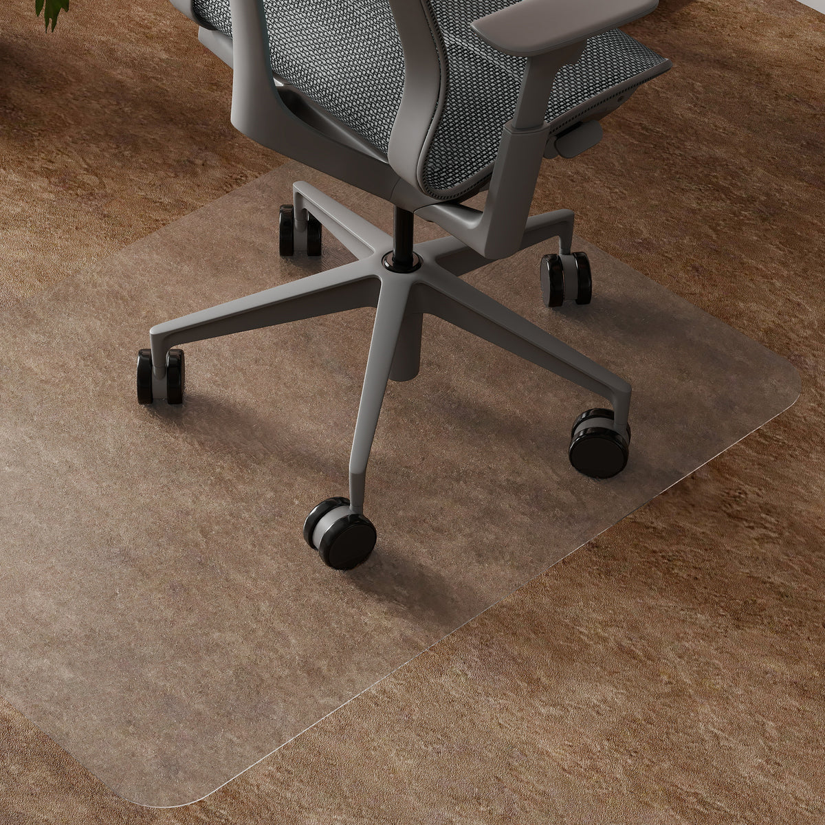 Chair Mat for Hard Floors, 90 x 120 cm Non-Slip Transparent Floor Mats for Wood/Tile Protection, Office & Home