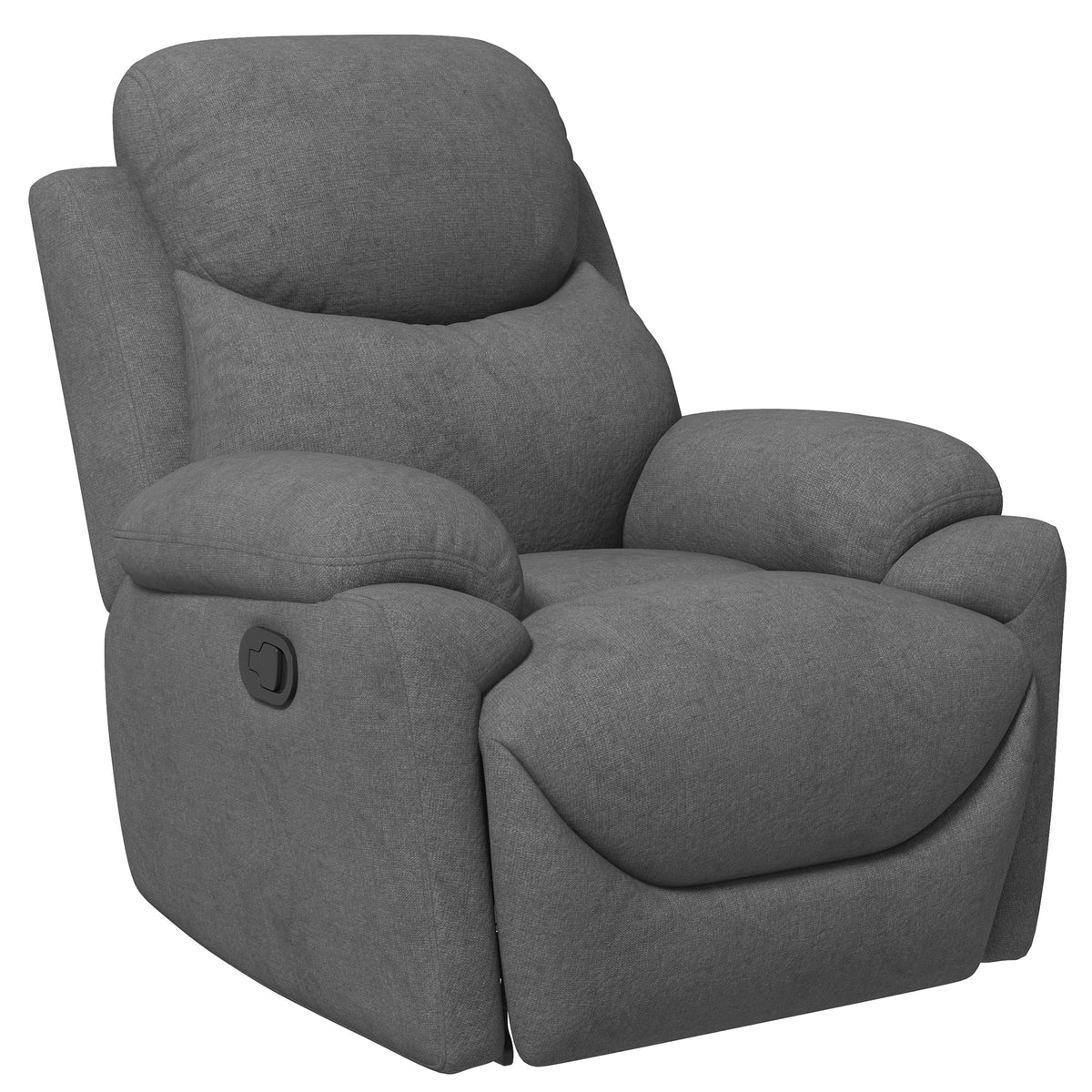  Relaxsessel Liegesessel Fernsehsessel, Liegefunktion Leinenoptik, 93 cm x 88 cm x 102 cm, Grau