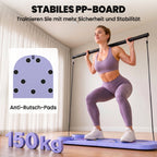 4-in-1 Pilates Board Set mit Widerstandsbänder klappbar Multifunktioneller Pilates Gerät