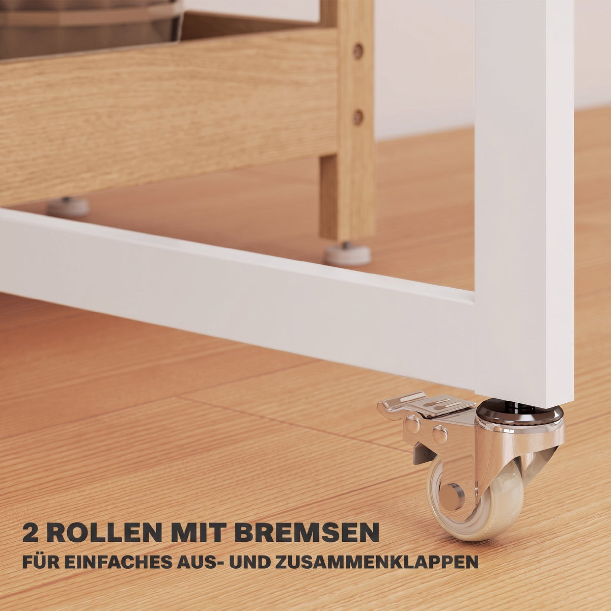 Four-Person Drop Leaf Table - Natural Wood-Effect