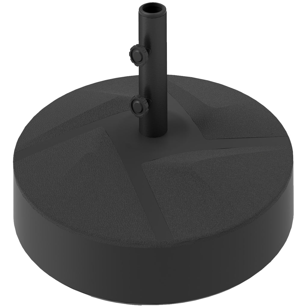Sonnenschirmst?nder bis 30 kg bef¨¹llbar Schirmst?nder Rund Schirmhalter f¨¹r Sonnenschirm 36/38/48mm Schwarz