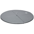 Pole-Dance-Matte, 5 cm dicke runde Kunststoff-Matte f¨¹r Pole-Dance-¨¹bungen, Gymnastik, Yoga, Hellgrau
