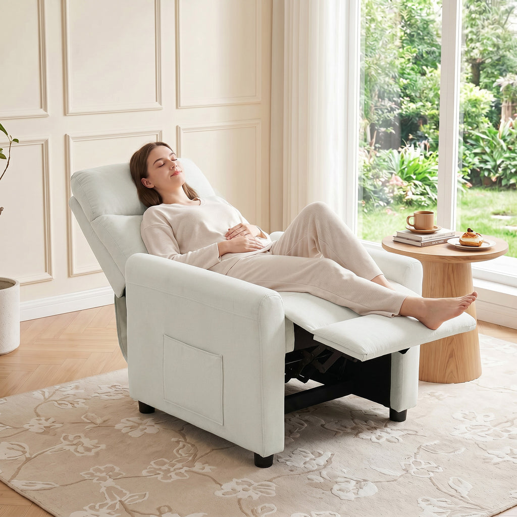 Relaxsessel Fernsehessel mit Liegesessel, Taschenfedern für Wohnzimmer