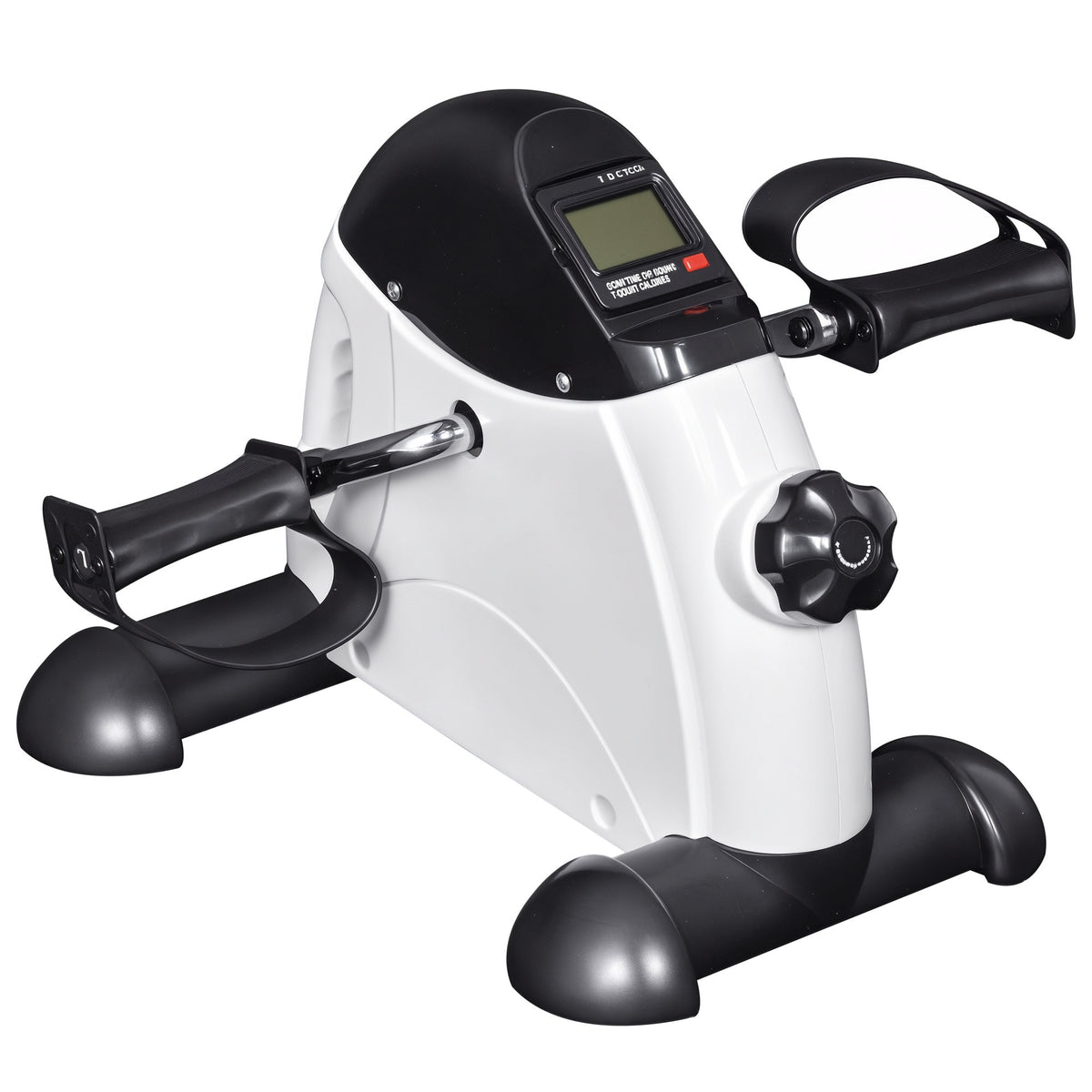 Portable Mini Exercise Bike Fitness Training Adjustable Knob for Leg & Arm W/LCD Display