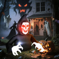 Aufblasbare Halloween-Dekoration, Sensenmann, LED-Leuchten, Gebläse, Kabel