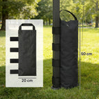 8 Pack Gazebo Sand Weights Bags, 40 kg 600D Heavy Duty Sand Bags Sandbags for Canopy Tent Legs, Without Sand, Black