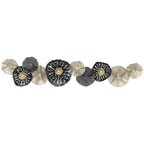 Wandbild, Wandschmuck mit Metallrahmen, moderner Stil, Schwarz+Gold