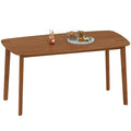 Pine Wood Rectangular Dining Table - Light Brown