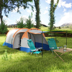 Two Man Two-Room Tent, with Porch and Accessories - Orange