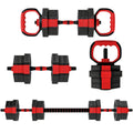6-in-1 Hantelset Kurzhantel Set Kurzhanteln Langhanteln verstellbar 20 KG für Krafttraining Zuhause
