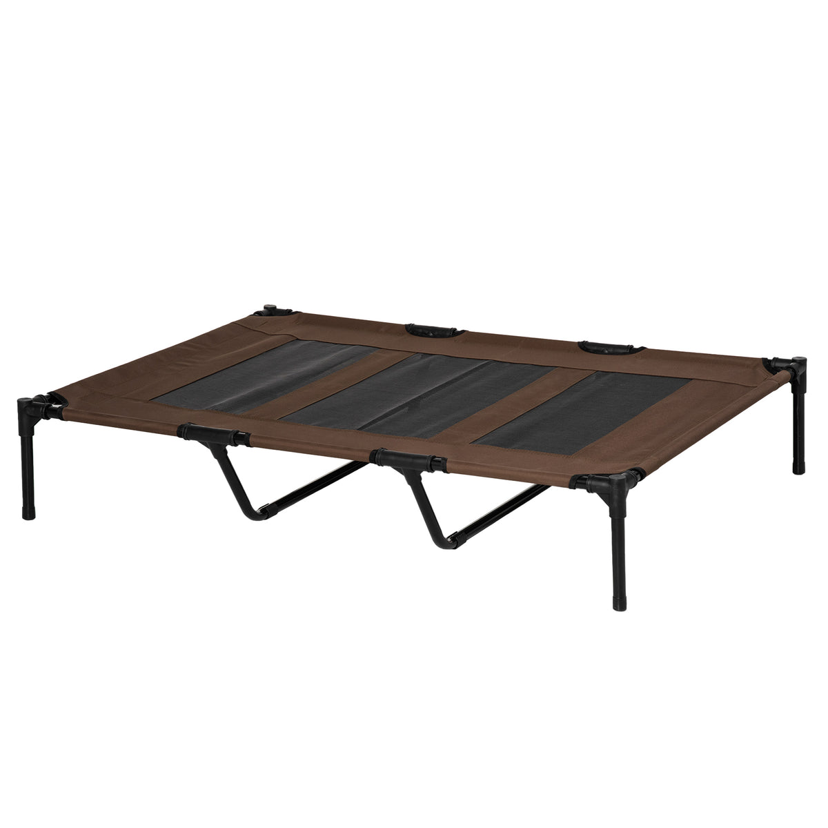 Raised Dog Bed Cooling Elevated Pet Cot with Breathable Mesh for Indoor Outdoor Use Brown, XX Large, 122 x 92 x 23cm