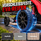 Kinder Elektro Gokart 12 V 3-5km/h Go Kart für 3-8 Jahre, Rot
