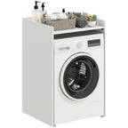 Badezimmerschrank Nischenschrank mit offen Regal, Badschrank f¨¹r Badezimmer, kleine R?ume, 64 x 60 x 97,5 cm, Wei?