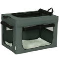60cm Pet Carrier, with Cushion, for Miniature Dogs - Grey